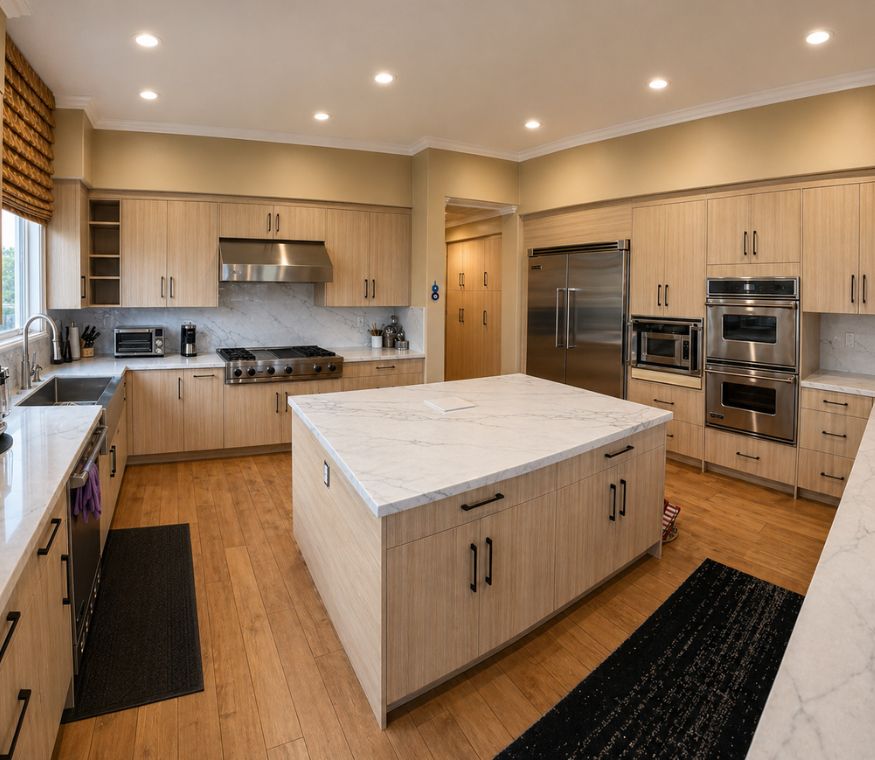 Contemporary Natural Wood Kitchen Kitchen Remodel by Mars Brothers Kitchen & Bath Inc project photo